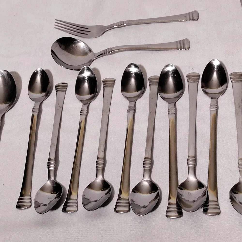 Cambridge Codie Stainless Flatware Lot of 25 Pieces (spoons, serving etc)